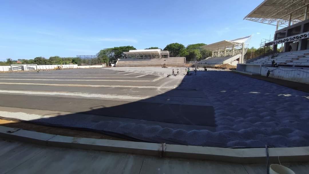 noelia_arauz's tweet photo. "Es el comienzo de una nueva era
Es el principio de una nueva historia
La vieja historia se acabó, ya no puede volver
Esta, ya es otra historia"

▶️Avanza la construcción del estadio Roberto Clemente en Masaya 

#UnidosEnVictorias 
#LaPazNuestraVictoria https://t.co/g2kmOFE7bj