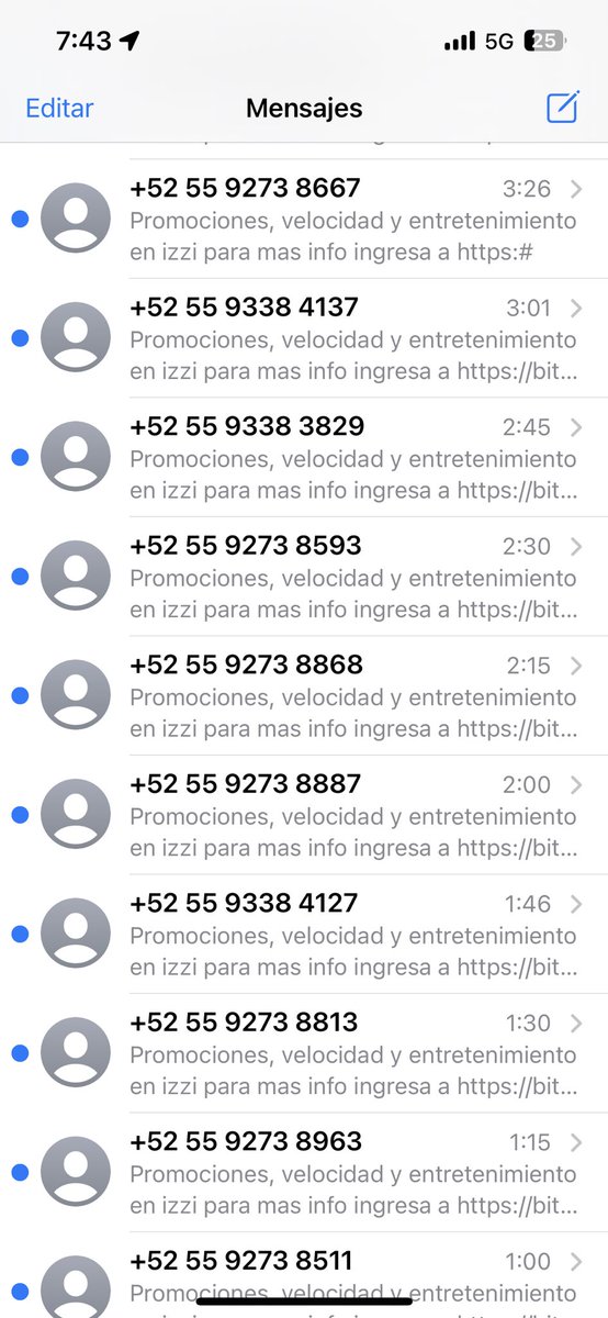 pericaza's tweet photo. @ayudaizzi todo el día y la madrugada recibiendo estos mensajes. Qué procede Sr @Profeco @AtencionProfeco quien lo soluciona? https://t.co/w9xWuigRBG