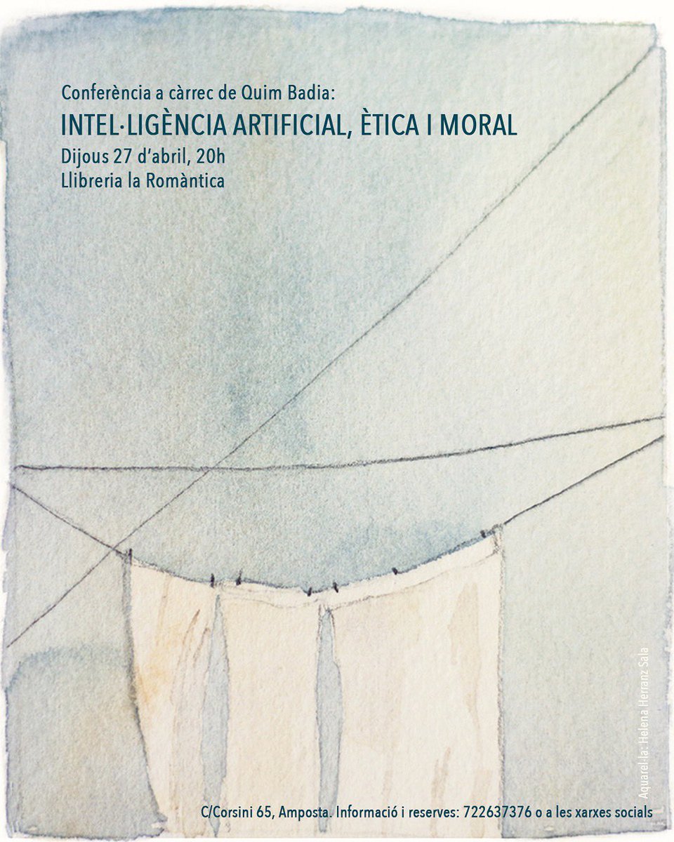 Dijous que ve!🙋🏼‍♀️
(Aquesta aquarel•la no l'ha fet una IA)