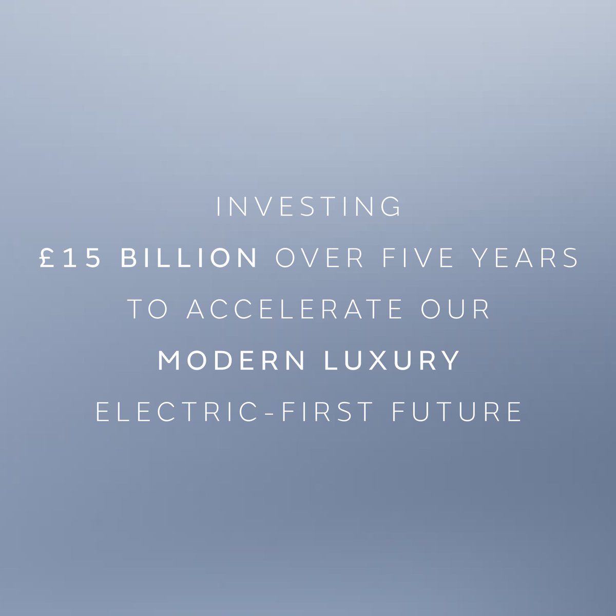 It’s official! The next phase of our Reimagine strategy is here, accelerating our plans to become an electric-first business and the world's leading modern luxury carmaker. 

Find our more: bit.ly/3MVBNd9

#Reimagine #NewJaguar #Electrification #Investment