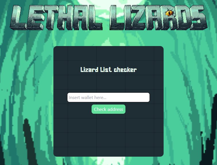 Lethal Lizards βοΈπ¦ (@lethallizards) on Twitter photo T-30 hours until mint | 20th April, 4pm EST π
Lizard List will have 1 hour to mint before public
Check your wallet for Lizard List & comment if you made it 
lethallizards.com/checker T-30 hours until mint | 20th April, 4pm EST π
Lizard List will have 1 hour to mint before public
Check your wallet for Lizard List & comment if you made it 
lethallizards.com/checker