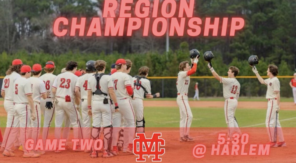 _MOCO_BASEBALL's tweet photo. 🚨GAME DAY!🚨

Make the I-20 drive to see the Dogs compete for the Region Championship! 

First Pitch 5:30

Go Dogs!! https://t.co/gOmu6rzhPB