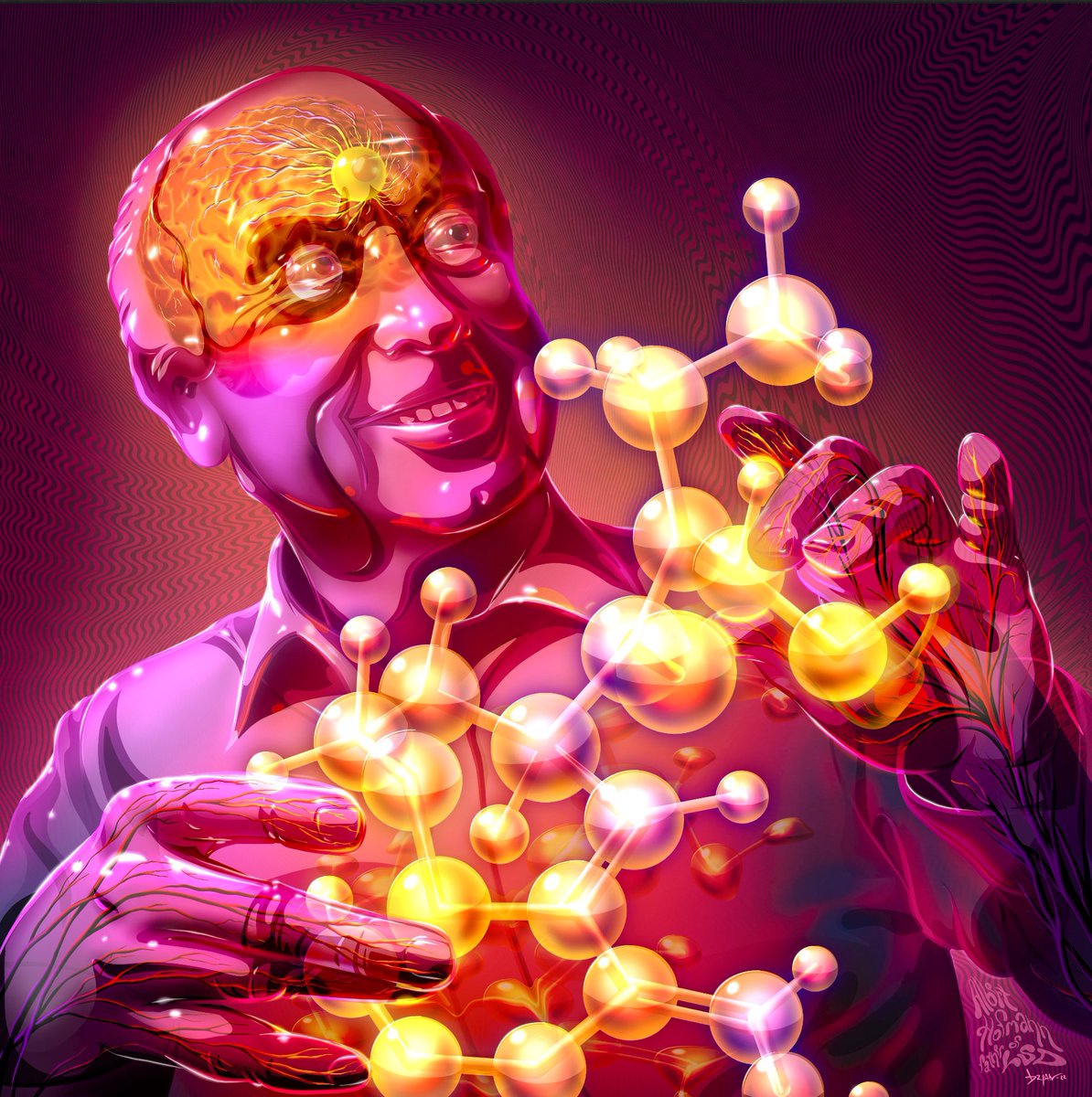 In tribute to Albert Hofmann on Bicycle Day (April 19 1943). #psychedelics