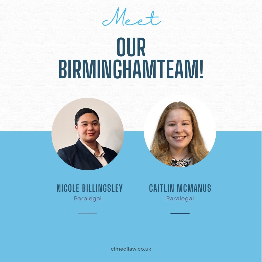 clmedilaw's tweet photo. We have launched our CL Medilaw team in Birmingham.  @KishmaBolaji  and @AmyOC184 both join the team as clinical negligence Senior Associates with Holly Edwards joining as an Associate specialising in catastrophic personal injury claims. 
#changinglives #oneteam #birmingham https://t.co/p8cNIC9o17