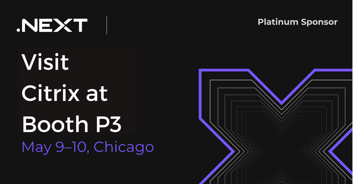 citrix's tweet image. What&apos;s .NEXT for Citrix and @Nutanix? 👀

Find out at #NEXTconf May 9-10. We&apos;ll be there hosting a number of sessions on how our technologies work together, what&apos;s next for Citrix, and more.

Register today - and use code NEXT23-Citrix50 for 50% off! spr.ly/6013OPVLF