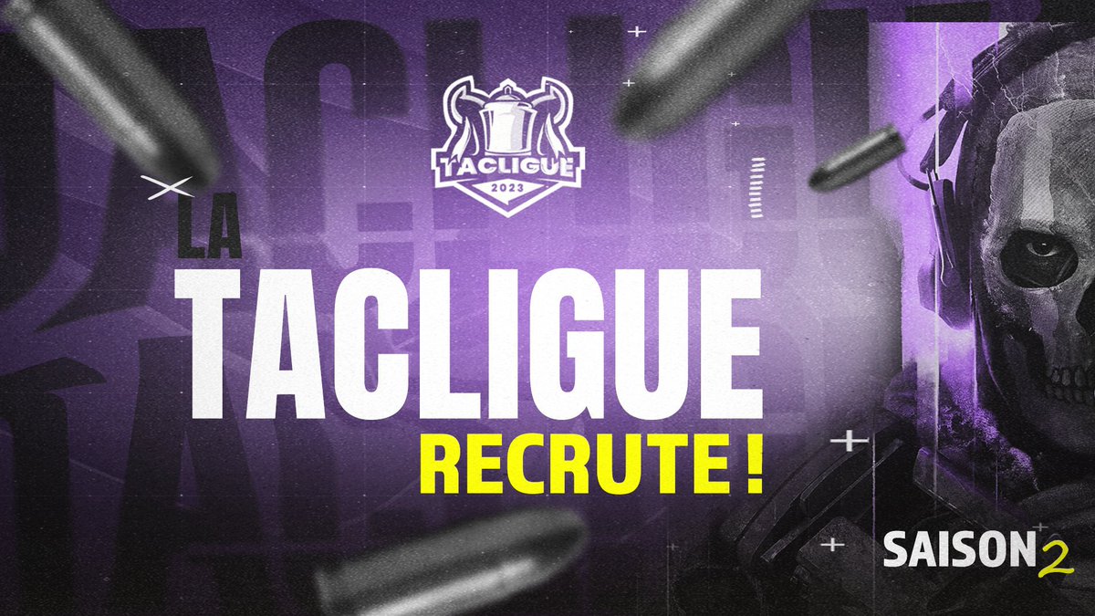 La TACLIGUE recrute pour la saison 2 !

Postes à pourvoir :
- 1 Community Manager disponible (sachant gérer photoshop)
- 4 Arbitres
- Plusieurs Casteurs
- Une personne qui s'occupera essentiellement des stats
- 1 graphiste secondaire pour aider <a href="/_ZeqJ/">ZeqJ</a> 

Nos DM sont ouverts !

RT