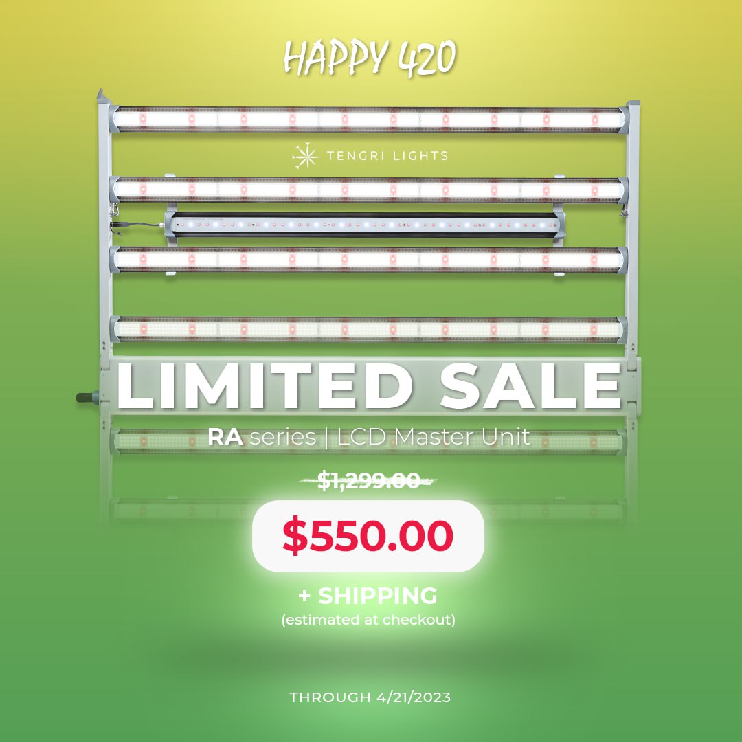 Happy 420- Limited Quantity we're bringing to the community at this price
DM me or check the link in my profile linktr.ee 
#growyourown #smallbiz #420community #tengrilights #cannabisculture #growingtogether