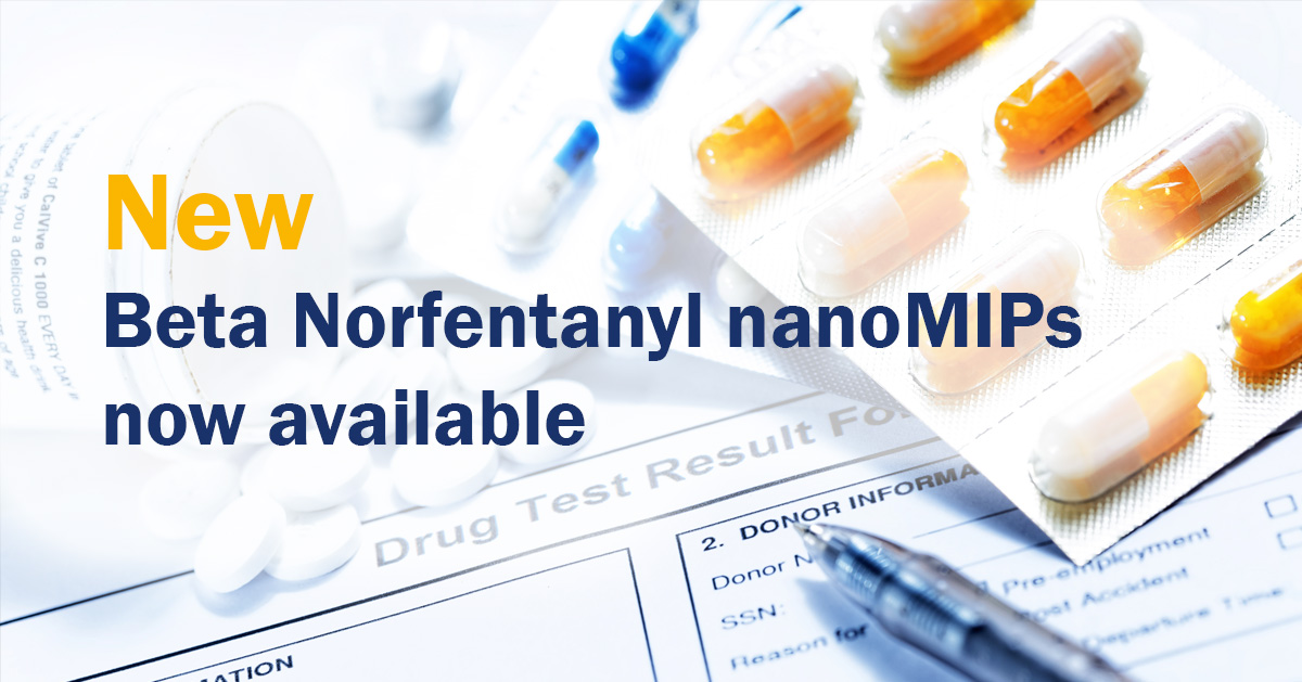 Novel nanoMIP affinity reagents engineered to recognise metabolites of the synthetic opioid fentanyl are now available on our website. Learn more #norfentanyl #syntheticopioids #opioidtesting ow.ly/uwYU50NHWL6