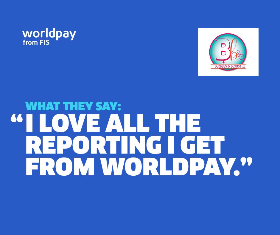 Worldpay Global on Twitter "Learn how Bubbles & Bows! uses Worldpay payments data to help