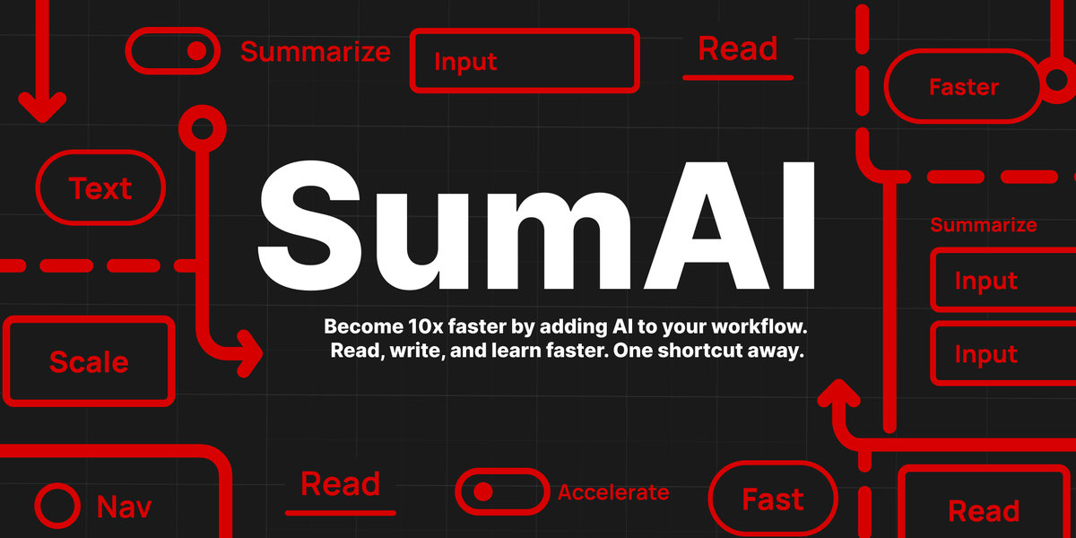 danizeres's tweet photo. Excited to share my latest project! ⚒️
Introducing #SumAI, the AI-powered text summarizer that makes your web browsing more efficient and productive.
Read more 👇 🧵 https://t.co/OUITAhLuhl