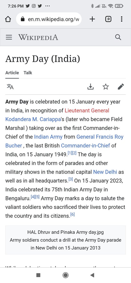 Philamaniac10's tweet photo. @AshwiniVaishnaw     @IndiaPostOffice 
The Army Day is on 15th January. So, why the commemorative stamp on  75th Anniversary of Indian Army Day is released only today on 19.04.23? Any reason? https://t.co/UpOPsOctUC