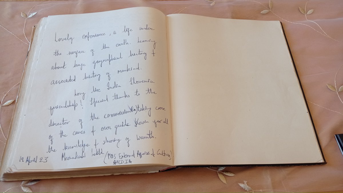 Minister of State for External Affairs Ms. Meenakashi Lekhi and H.E. Ms. Namrata S. Kumar - the Ambassador of India to the Republic of Slovenia <a href="/IndiainSlovenia/">India in Slovenia</a> - met the representative of the Postojna Cave Park Mrs Kaja Batagelj. #ifeelsLOVEnia #postojnacave #indian