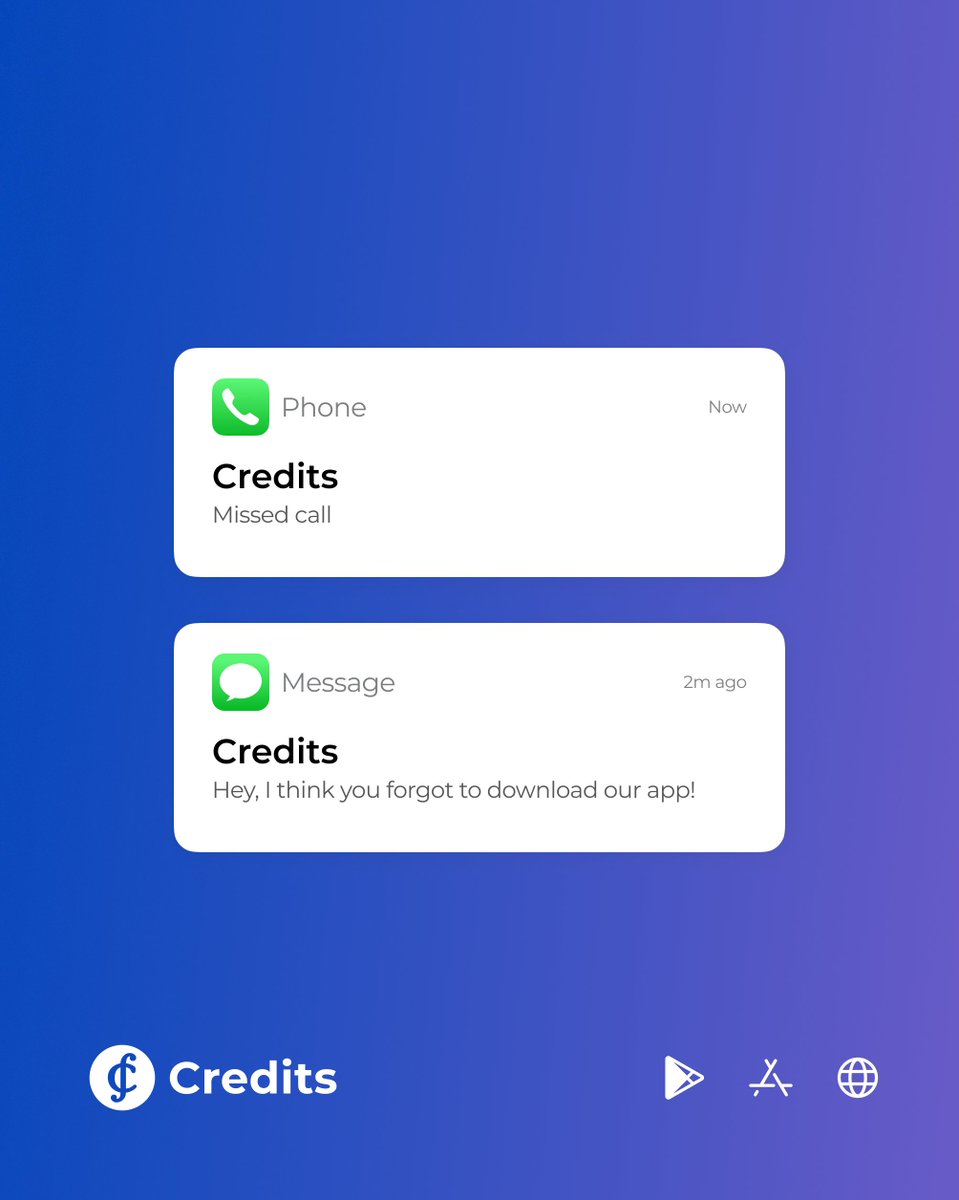 Credits.com tweet media