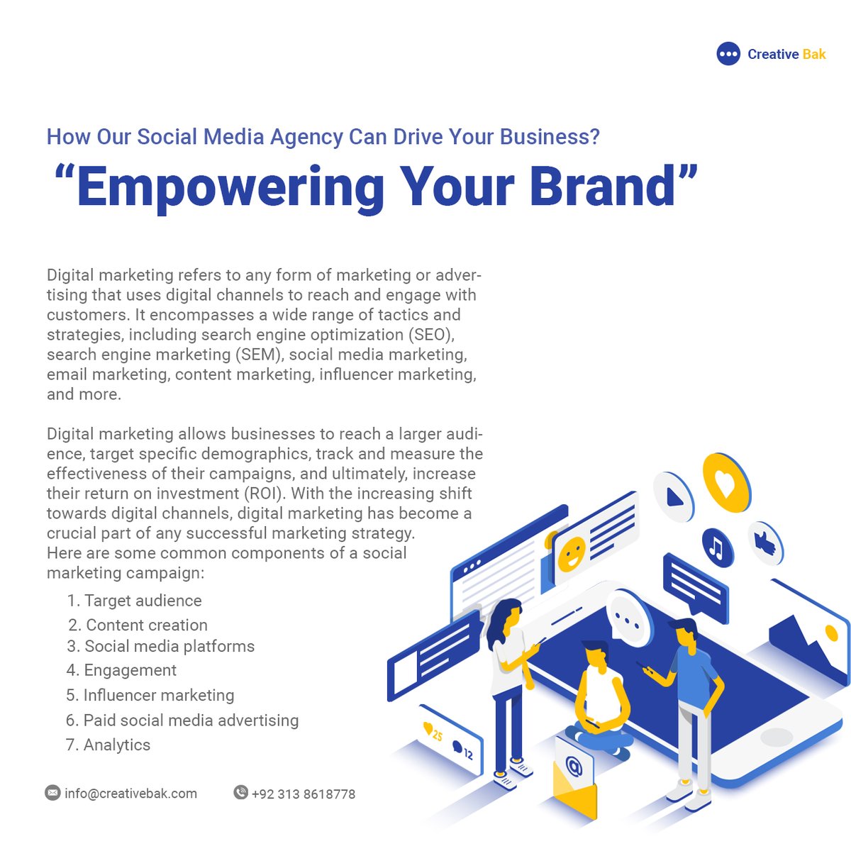 BakCreative's tweet photo. Social media marketing is a crucial tool for businesses to reach their target audience and promote their products or services. #socialmediamarketing #digitalmarketing #onlinemarketing #marketingstrategy #contentmarketing #socialmediastrategy #socialmediatips #socialmediaexpert https://t.co/LogO5llT1d