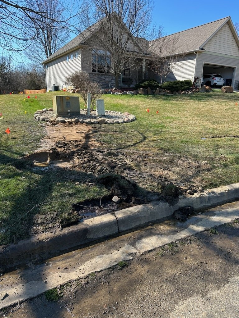 I assumed Consumers Power would come back and clean up after installing power to a neighbors new build. Am I wrong in my assumption??