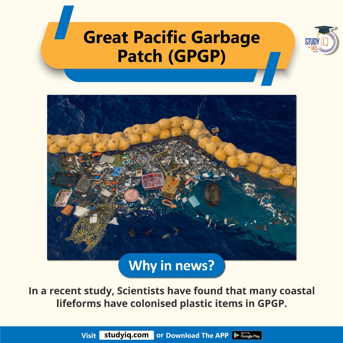 upsciq's tweet photo. Great Pacific Garbage Patch (GPGP)
#greatpacificgarbagepatch #gpgp #coastallifeforms #plasticitems #gpgp #northpacificocean #ocean #seas #bodiesofwater #pacifictrashvortex #garbagepatch #northpacificsubtropicalgyre #upsc #cse #ips #ias https://t.co/Ne7Sj00Zvk