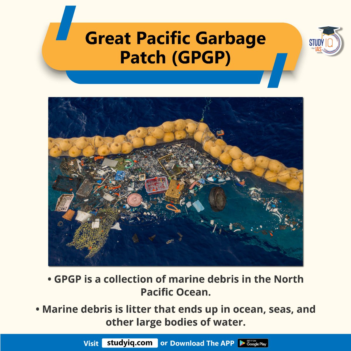 upsciq's tweet photo. Great Pacific Garbage Patch (GPGP)
#greatpacificgarbagepatch #gpgp #coastallifeforms #plasticitems #gpgp #northpacificocean #ocean #seas #bodiesofwater #pacifictrashvortex #garbagepatch #northpacificsubtropicalgyre #upsc #cse #ips #ias https://t.co/Ne7Sj00Zvk