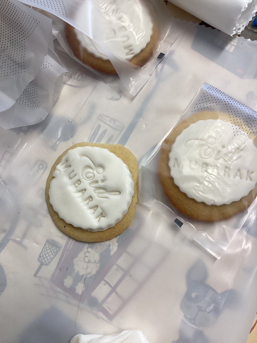 Today in nursery we had a special visitor come in to do some baking. We made and decorated biscuits in preparation of Eid this weekend. I would like to wish all the families a Eid Mubarak. #Eid2023 #EidMubarak