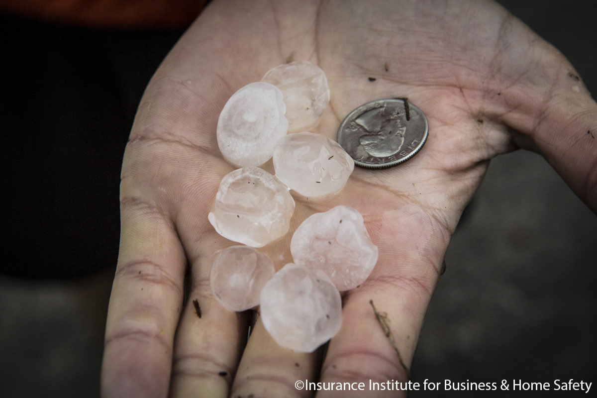 roysterwright's tweet photo. Bridging research with real-world solutions: a report out today from @IBHS_Org and @zestyai shows small hailstones make a big impact. Find out at https://t.co/HNTbZ6q8xV https://t.co/Ez6hoWkVq0