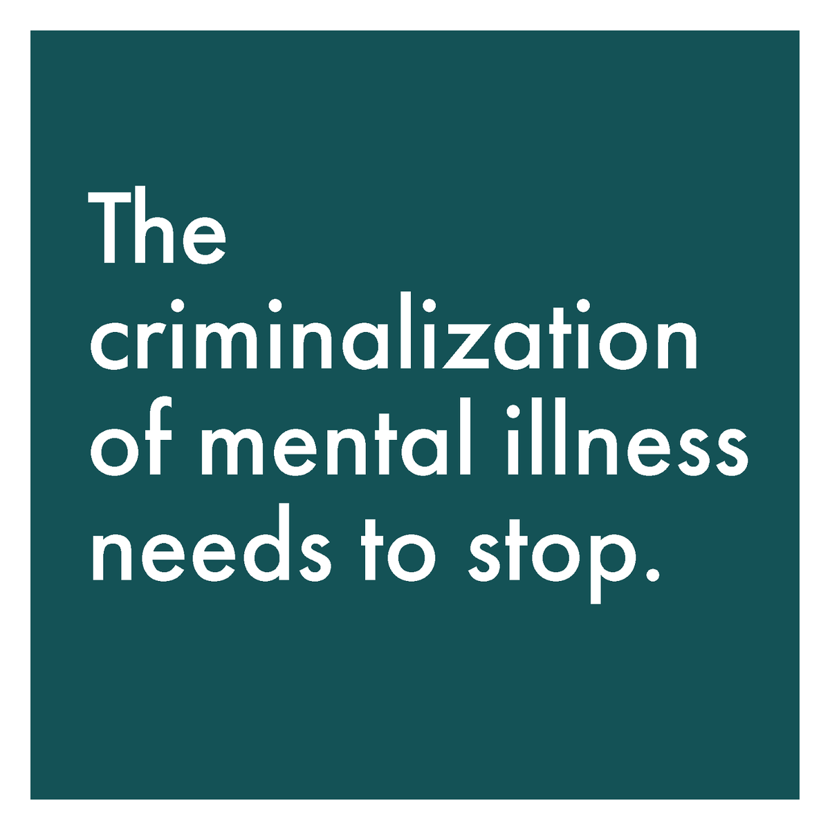 FormCommunities's tweet image. The criminalization of mental illness needs to stop.

#formcommunities #mentalhealth #wellness #recovery