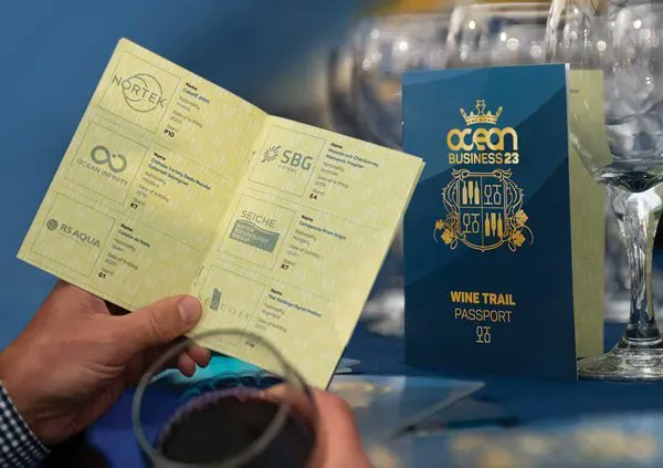 Grab a glass and sample different wines from around the world on the @OceanBusiness Wine Trail! 🍷 

Head over to the main exhibition hall at 4:30pm to collect your passport and get exploring! 

View the Wine Trail stations here buff.ly/43yuUo1 
#Oceanbiz #Oceantech