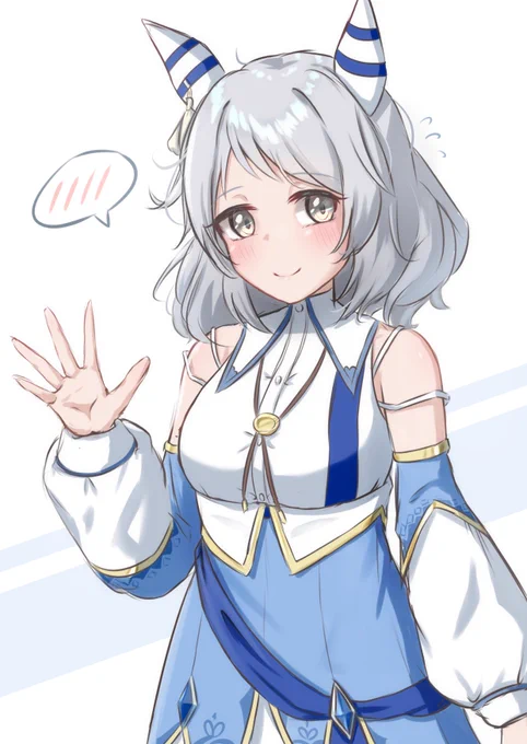 「ど、どぉも!ヒシミラクルです～」#ウマ娘 #ヒシミラクル 