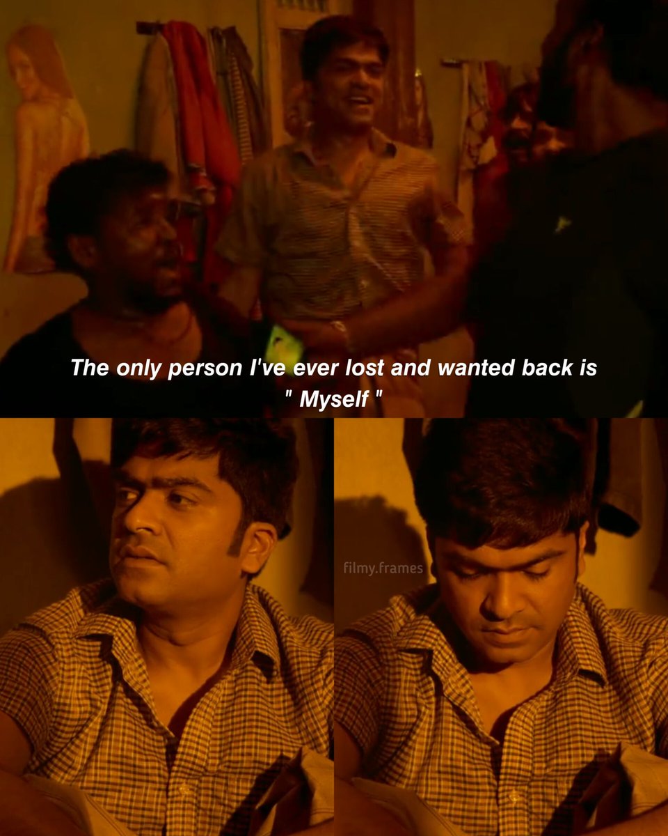heyyram12's tweet photo. 𝙏𝙝𝙚 𝙤𝙣𝙡𝙮 𝙥𝙚𝙧𝙨𝙤𝙣 𝙄'𝙫𝙚 𝙚𝙫𝙚𝙧 𝙡𝙤𝙨𝙩 𝙖𝙣𝙙 𝙬𝙖𝙣𝙩𝙚𝙙 𝙗𝙖𝙘𝙠 𝙞𝙨 𝙢𝙮𝙨𝙚𝙡𝙛 :) :
#cinema #filmyframes #simbu #quotes #vtk #Gvm https://t.co/yaC8wyDHnJ