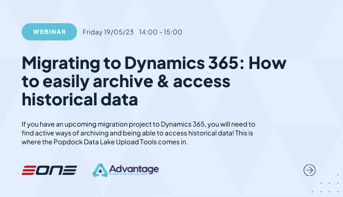 Take advantage of this LIVE look into historical data with #Dynamics365. Sign up for the upcoming webinar to learn how #Popdock's Data Upload Tool can simplify your #migration. 

okt.to/LlR4fI