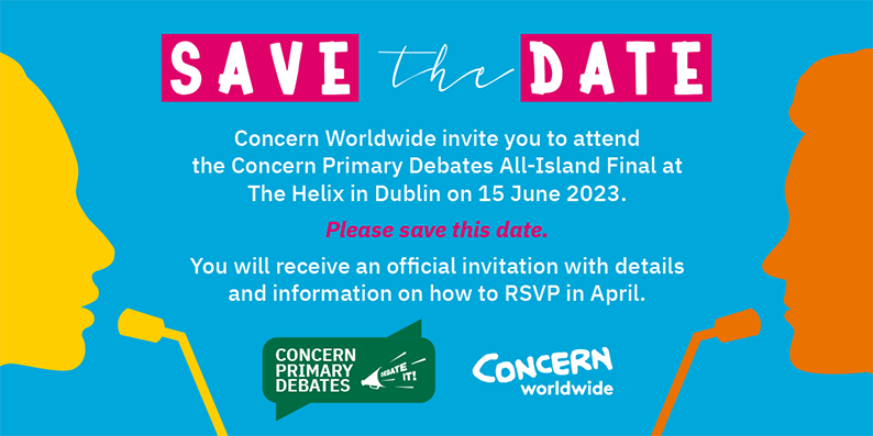 ConcernDebates's tweet photo. Save The Date! The Concern Primary Debates All-Island Final will take place on the 15th of June at @TheHelixDublin 🏆 

We are looking forward to all of the upcoming debates next month, seeing the teams make their journey to the final! Stay tuned for more #concerndebates https://t.co/OUYTWltdyX