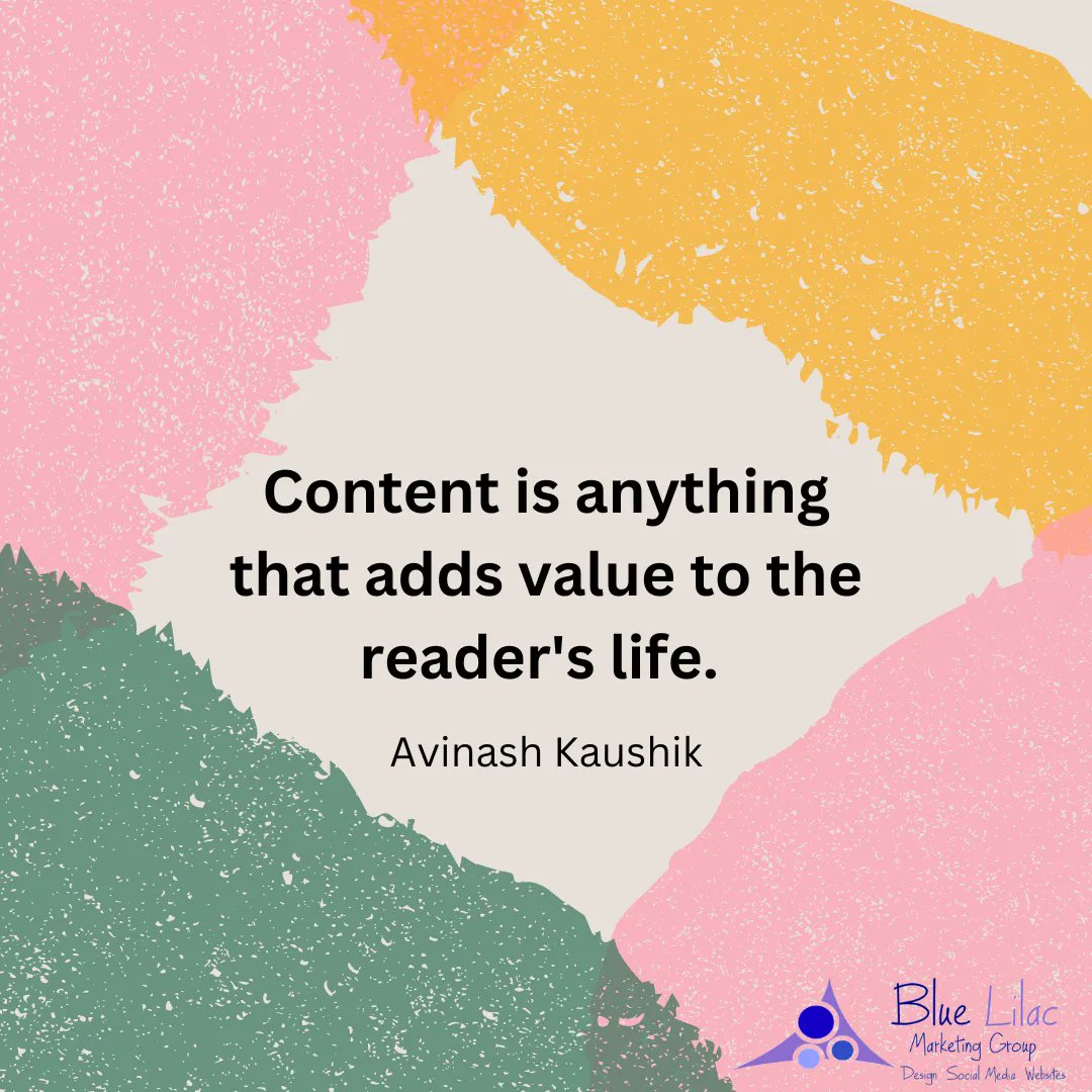 LaurieEnos2's tweet image. Write your content with the intent of giving value to your audience.  #bluelilacmarketing #providevalue #content