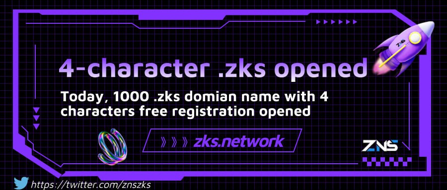 znszks's tweet photo. Hurry up，today 1000 .zks domian with 4 characters free registration opened，Register URL: https://t.co/TxmcQLNRBQ https://t.co/jvU4pLf5nt