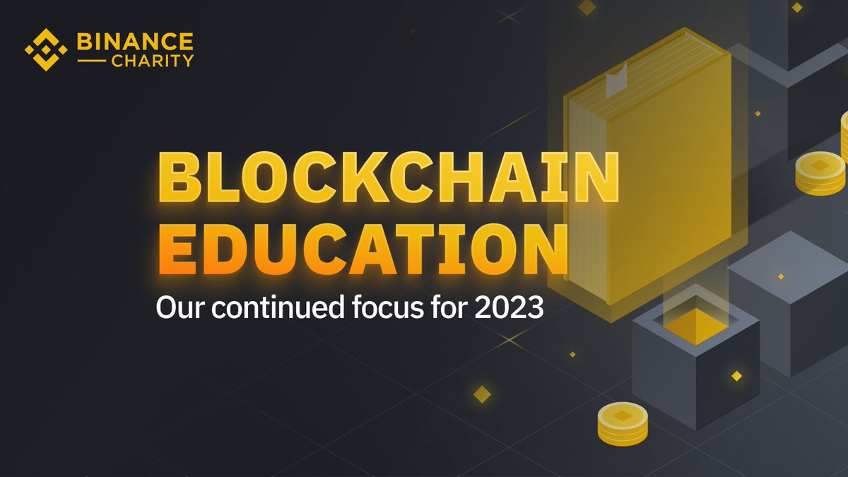 binance's tweet photo. “Over the next 12 months, Binance Charity's focus is to work with educational institutions to provide scholarships for under-represented talent, fund cutting-edge research and launch more crypto and blockchain higher education courses.”

 – Helen Hai, Head of @BinanceBCF https://t.co/iEZglNu95Y