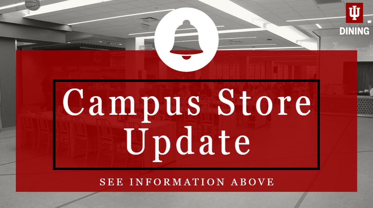 IUDining's tweet image. The Briscoe C-Store will have reduced hours for the Little 500. This location will be CLOSED Friday, April 21 and Saturday, April 22. They will reopen on Sunday, April 23 from 11 a.m. to 9 p.m.

Thank you!

#iudining