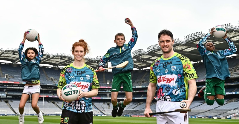 officialgaa's tweet photo. 2023 Kellogg’s GAA Cúl Camps launched at @CrokePark today #GAA