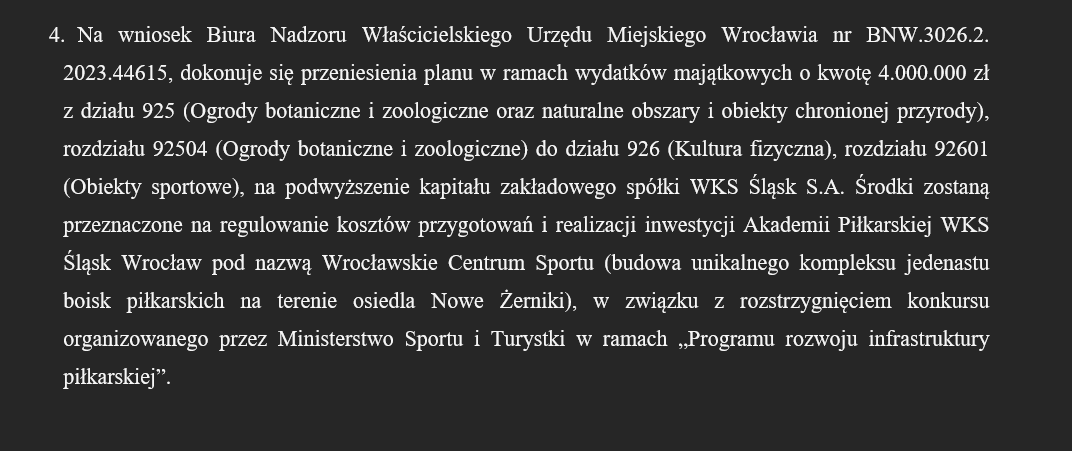 piotruhle's tweet photo. BOOM!
Wrzutką w ostatnim możliwym terminie miasto chce, by Rada Miejska przesunęła jutro 4 mln zł z https://t.co/oF8GpxUan9. ZOO na piłkarski Śląsk Wrocław. https://t.co/bDS2q9fxuK