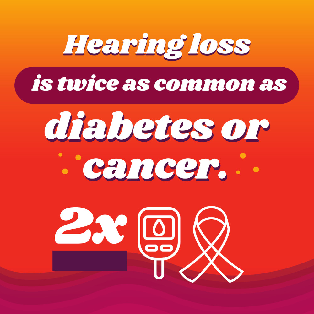 If you have hearing loss, you’re not alone—this condition is twice as common as diabetes or cancer. Contact our team today to make an appointment to make sure you remain connected to the people around you. #Hearing #Health #Hearingaids #HearingLoss