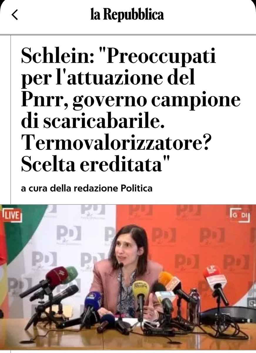 Chi è che fa lo scaricabarile?
#Schlein #19aprile #conferenzastampa