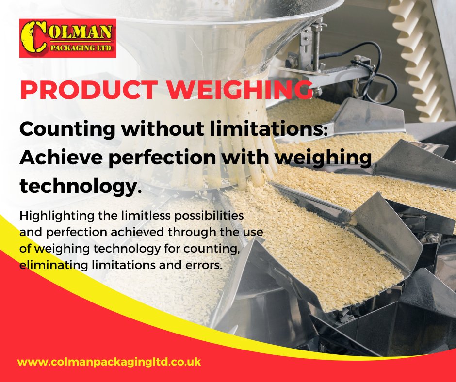 colmanpackagin's tweet image. &quot;No more counting headaches! Trust our weighing technology for flawless order fulfilment. Experience the ease and accuracy of automated counting. #NoMoreHeadaches #FlawlessFulfilment #AutomatedCounting&quot;
colmanpackagingltd.co.uk