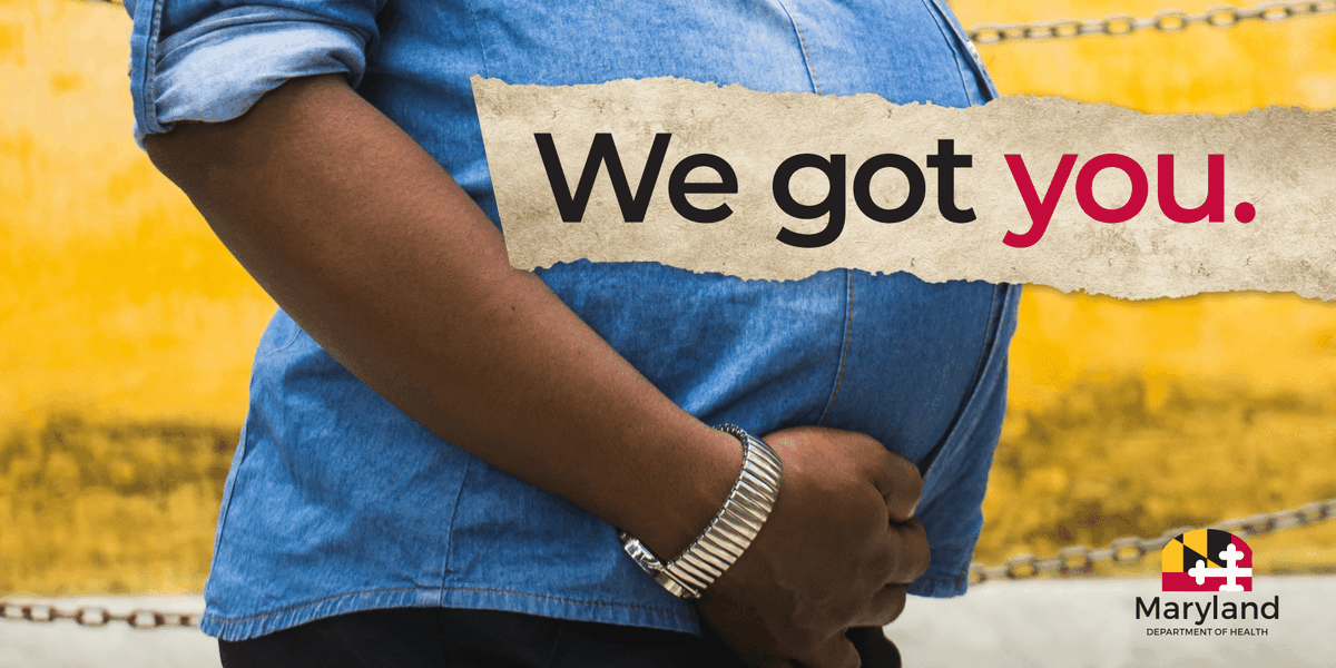 MDHealthDept's tweet photo. Help for pregnant people on Medicaid with opioid use disorder is available. The MOM program can connect you with care services for your health, well-being, treatment, and recovery. Help is available during and up to one year after pregnancy. Apply at: https://t.co/RhsRHKeE9J https://t.co/JfKfp9vqrv
