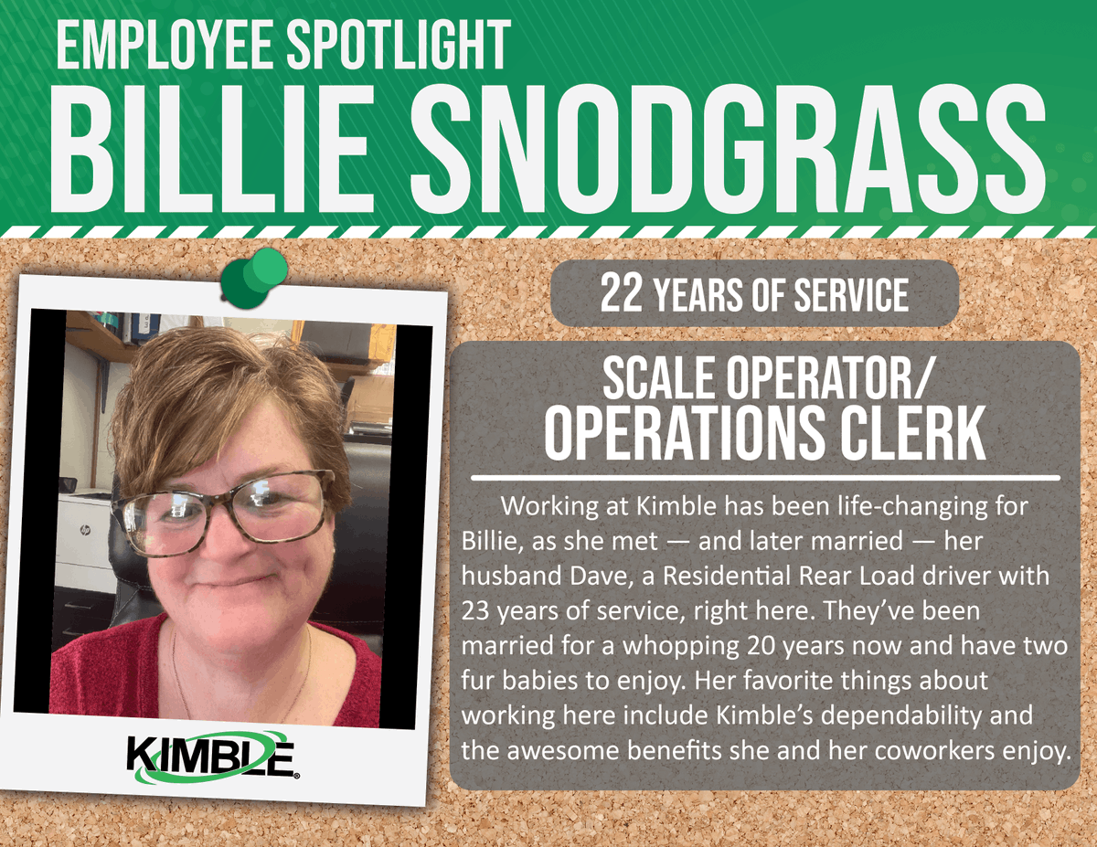 KimbleCompanies's tweet photo. Meet Kimble, featuring Billie Snodgrass! https://t.co/ohVM7WdZSe