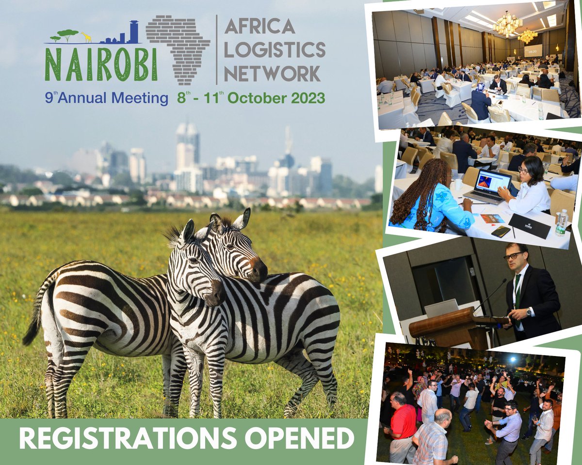 🔥SAVE THE DATE!🔥
9th Annual Meeting (8th-11th October 2023) 

🎉REGISTRATIONS ARE OPEN!!!
Don't miss the opportunity to participate in the #9thAnnualMeeting of <a href="/africa_logistic/">Africa Logistics Network</a>  and to meet our reliable members IN PERSON!

🦁SEE YOU IN #NAIROBI, #KENYA!!!😉