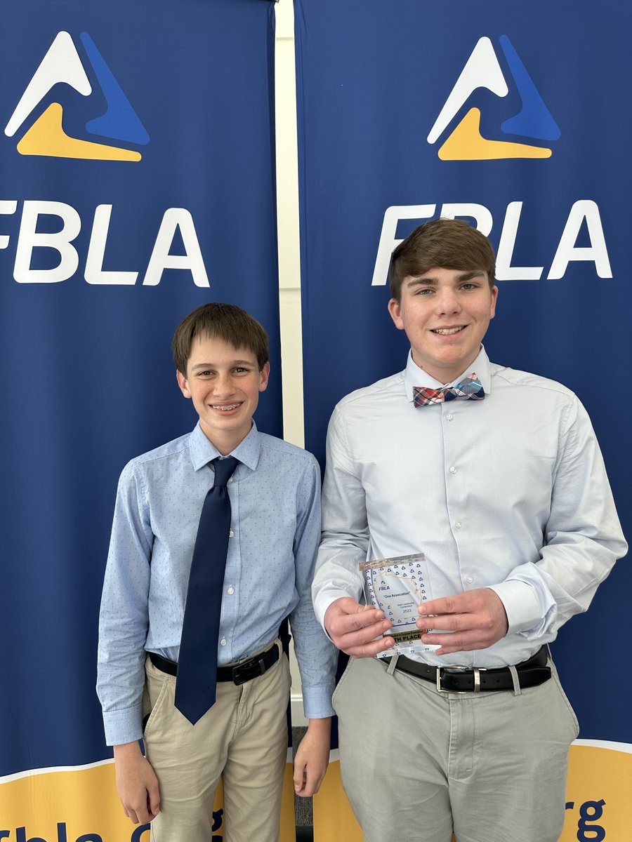 Sheb_Falls_HS's tweet photo. Sheboygan Falls High School had a great showing by our first year students at the FBLA State Leadership Conference this week in Green Bay!
Ally Steeb placed 8th in UX Design
Mason Klahn and Owen Ramos placed 5th and are alternates for Nationals.
#WIFBLASLC https://t.co/BHekdCcFW5