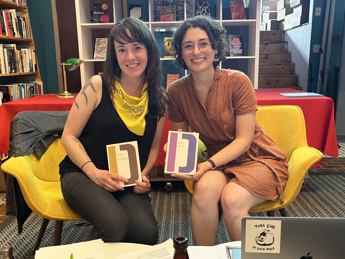 WARSCAPES's tweet photo. Gorgeous images from this productive conversation at @MakingWorldsBks titled "Care, Culture &amp; Coloniality: Appropriation and Expropriation from the Museum to the Wellness Industry" featuring @shimritlee and @AlysonKSpurgas 

Buy their books @orbooks https://t.co/nQCQ2FX8Mc https://t.co/Yq2c8aubKI