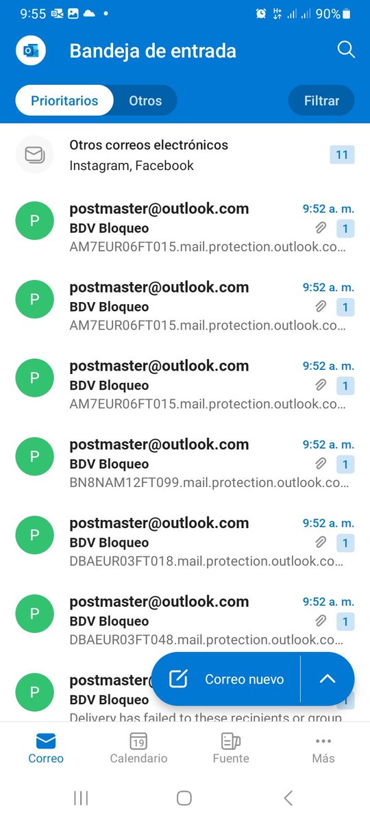 mayalfred's tweet photo. @BcodeVenezuela Buenos dias señores tengo dias recibiendo muchos mensajes extrañoy dicen que ez de parte del banco de venezuela tengo mi correo full en estos instante volvia recibir miren ayuda porfavor https://t.co/Js536Hpyd7
