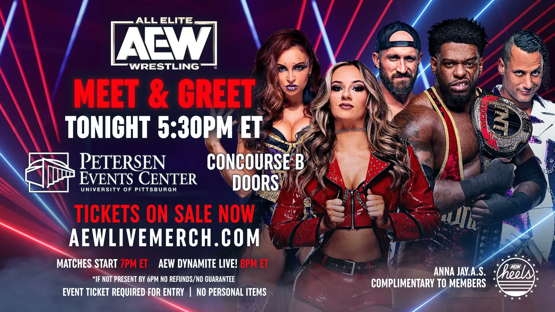 on Twitter "Pittsburgh AEW preshow meet & greet tickets