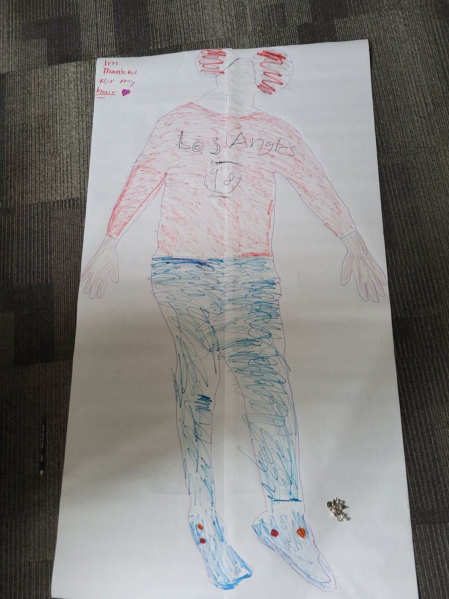 FriendsBoston's tweet photo. It's #AprilVacationWeek in MA, and our Achievers are keeping busy during their school break. Yesterday, the elementary Achievers participated in a workshop talking about their bodies and things that they're grateful for. Here are some of the body maps they created! #BodyImage https://t.co/PoTuKpG6Pq