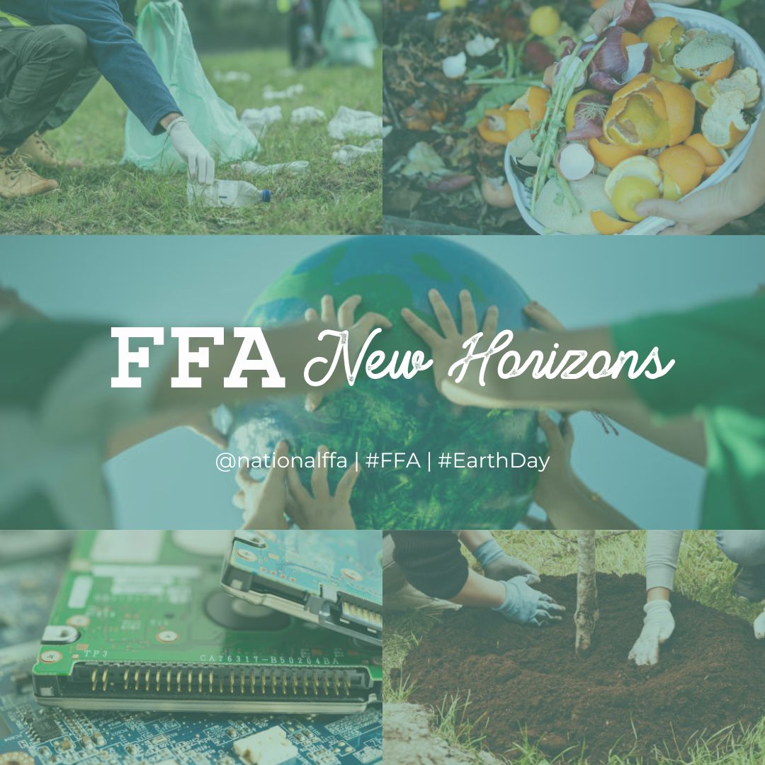 NationalFFA's tweet image. Growing Green, Making a Scene!🌎🌱
Join us on Earth Day (April 22) and beyond, as we dig into environmental projects to sow the seeds of change in our communities!
Need inspiration?
Visit the link below for Earth Day project ideas.🔗
👉 ffa.org/living-to-serv…
#FFA #NationalFFA