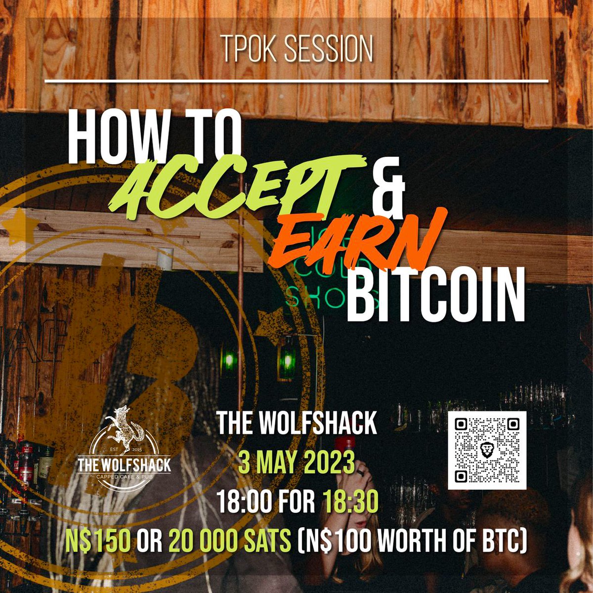 OKIN_17's tweet photo. Namibia 🇳🇦 … you all asked, so @EasySats_ & The Wolfshack answered 🥳
Book the date, set it in your calendars, remind your friends & make sure not to miss this one of a kind #TPOK Bitcoin Edutainment Session.
Why come? Because we’re showing -> “How to accept & earn Bitcoin” https://t.co/4awENOPtY9