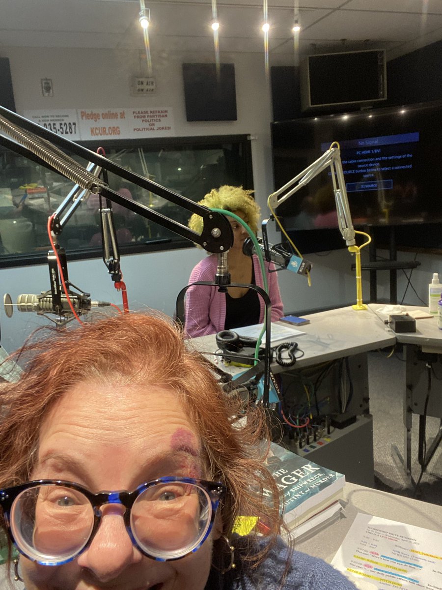 In the room where the sound magic happens! <a href="/KCURUpToDate/">KCUR's Up To Date</a> <a href="/BLKBRWNKC/">BLK + BRWN.</a> #books