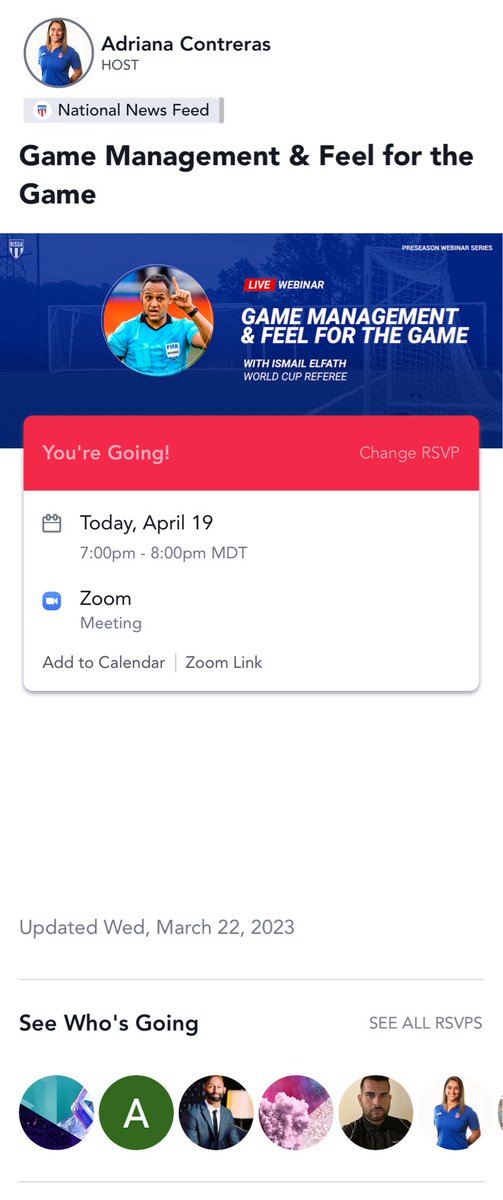 wcisoa's tweet image. Join us for the third Preseason Webinar as World Cup Referee Ismail Elfath discusses how you can better manage the game along with how to develop and use your feel for the game to be your best!  nisoa.mn.co/events/game-ma…